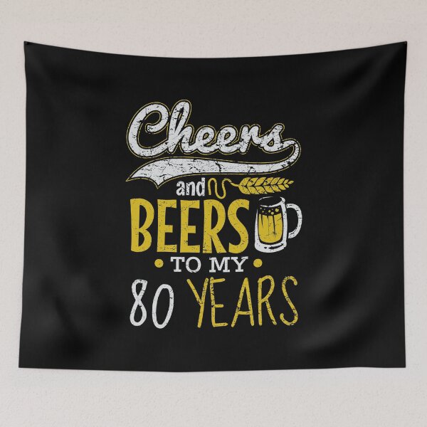 Item preview, Cheers and Beers 80th Birthday Gift Idea designed and sold by haselshirt.