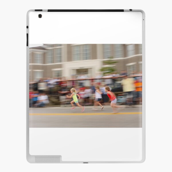 Young Girls Foot Race iPad Skin