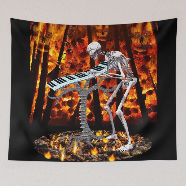Item preview, THE PIANIST SKELETON IN THE FIRE designed and sold by Astralia.