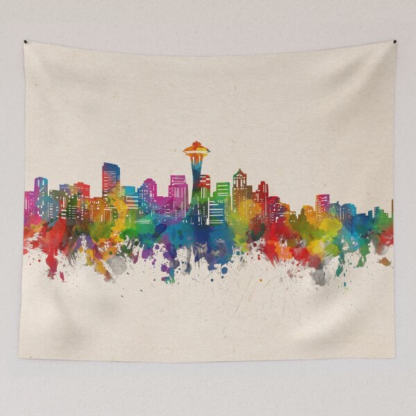 Item preview, seattle skyline designed and sold by BekimART.