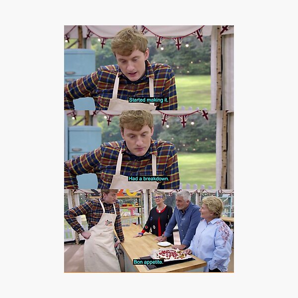Item preview, James Acaster Great British Bake Off  designed and sold by charlouisee.