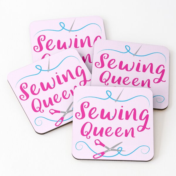 Item preview, SEWING QUEEN with needle and scissors designed and sold by jazzydevil.