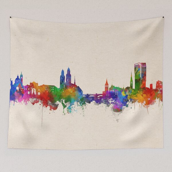 Item preview, zurich skyline designed and sold by BekimART.