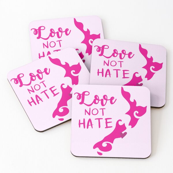 Item preview, LOVE not hate (New Zealand) designed and sold by jazzydevil.