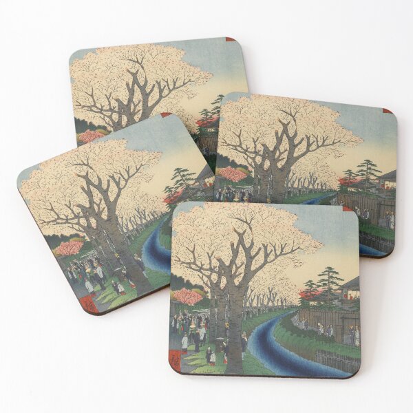 Item preview, Spring Cherry Trees Blossoms Ukiyo-e Japanese Art designed and sold by VintageArchive.