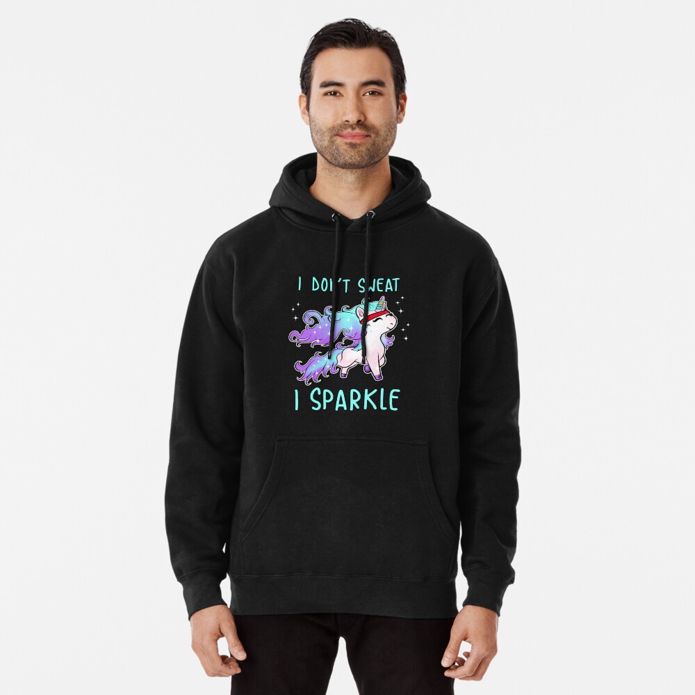 Unicorn Weight lifting I dont sweat I sparkle t-shirt, hoodie