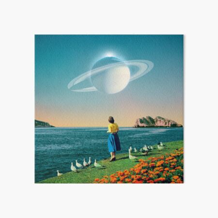 Watching Planets Art Board Print