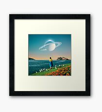 Planets beobachten Gerahmtes Wandbild