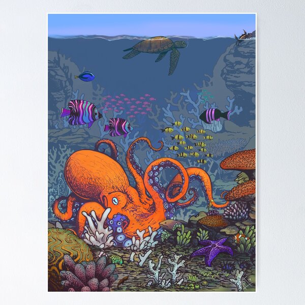 Aperçu de l'œuvre Monde Octopus créée et vendue par Bryan Politte.