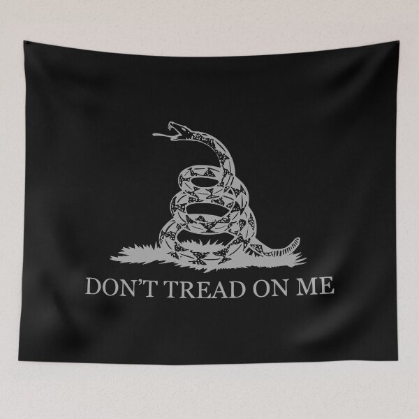 Item preview, Gadsden Flag - Black and Gray designed and sold by warishellstore.
