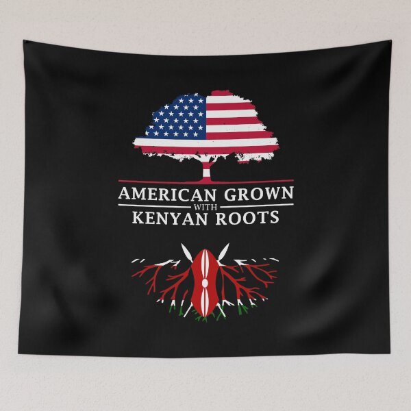 Item preview, American Grown with Kenyan Roots   Kenya Design designed and sold by ockshirts.