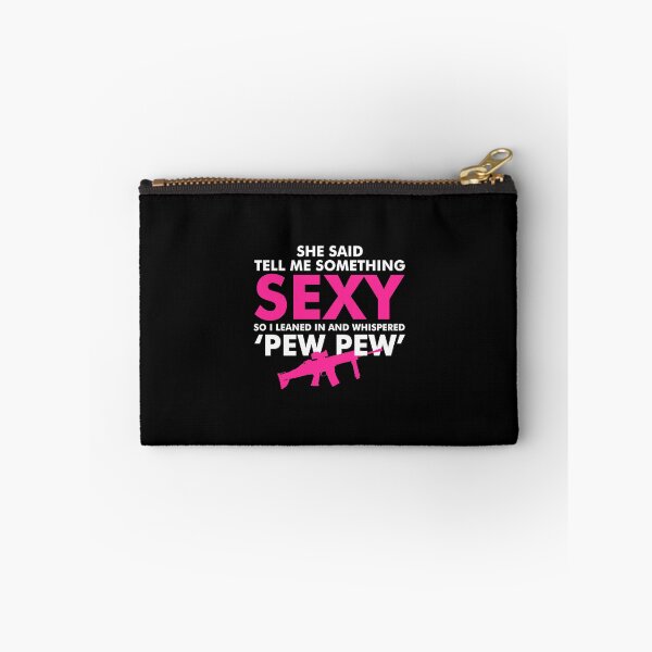 Item preview, Funny Gun Lover Pro Second Amendment Rights USA She Said Tell Me Something Sexy So I Whispered Pew P designed and sold by KNUXX Shop.