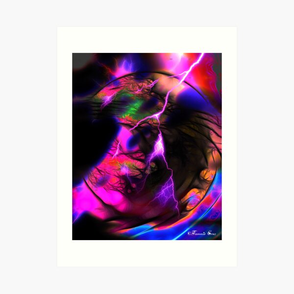 Eye of the Orbital Storm Art Print