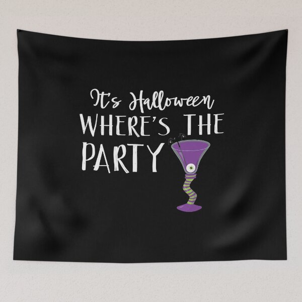 Item preview, Where's The Party Witches Brew Halloween Design designed and sold by SpiritWestDesig.