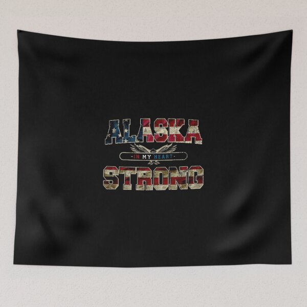 Item preview, Alaska In My Heart Gift Proud Strong Awesome Design America US Flag designed and sold by djpraxis.