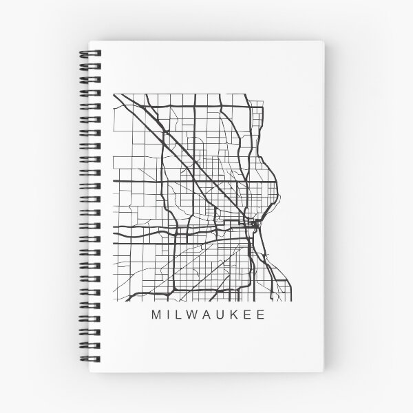 Item preview, Milwaukee Minimalist City Street Map Dark Design designed and sold by Andrewkgolf.
