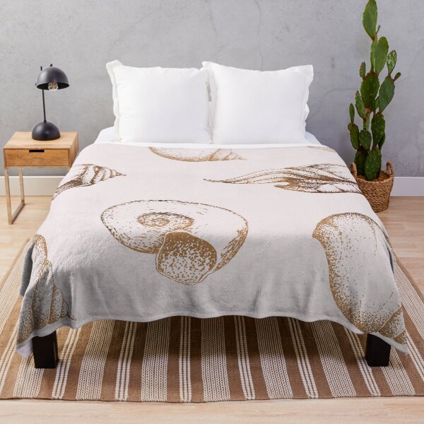 Item preview, Golden sea shells designed and sold by peggieprints.