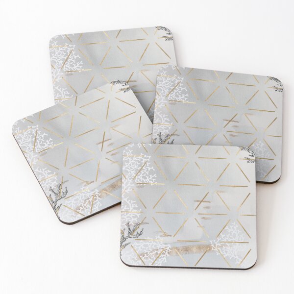 Item preview, Golden geometric ocean designed and sold by peggieprints.