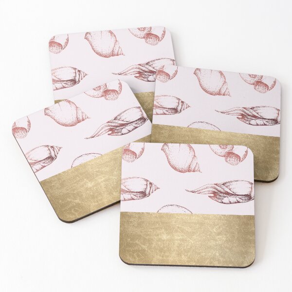 Item preview, Golden burgundy rose shells designed and sold by peggieprints.
