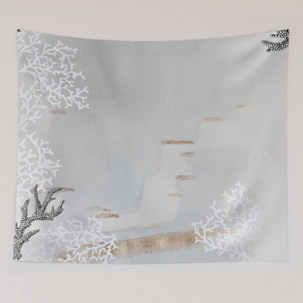 Item preview, Misty abstract ocean  designed and sold by peggieprints.