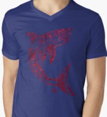 Great White Bite V-Neck T-Shirt