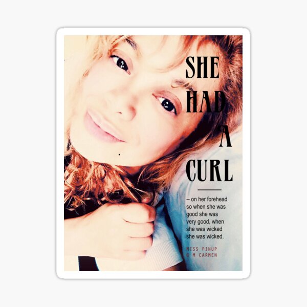 Miss Pinup : She Had A Curl Sticker