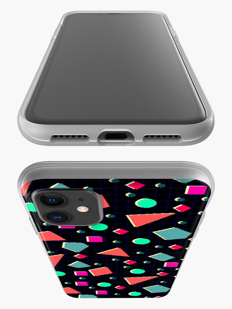 Alternate view of Neonretro Pixel Pattern iPhone Case & Cover