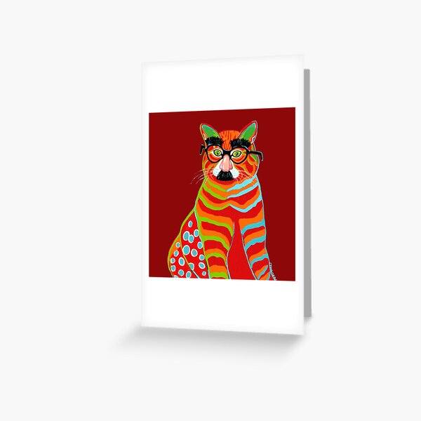 cat in disguise Greeting Card