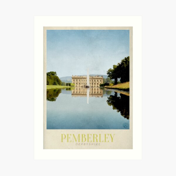 Pemberley Travel Poster Art Print