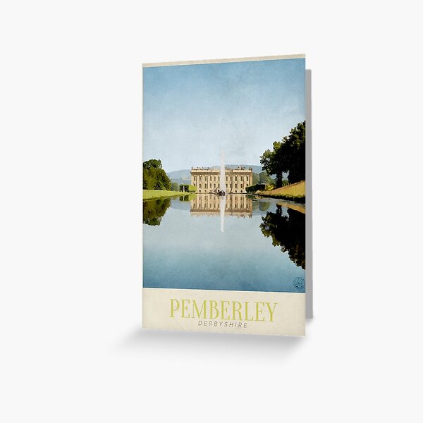 Pemberley Travel Poster Greeting Card