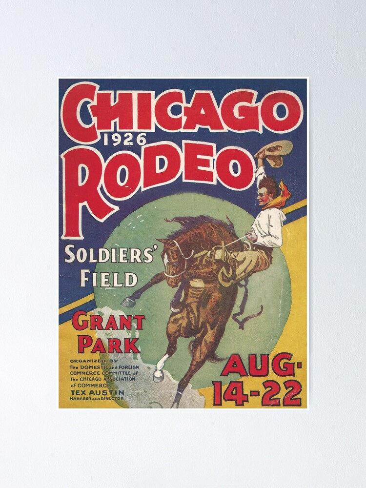 "Chicago Rodeo 1926" Poster for Sale by Retrorockit Redbubble