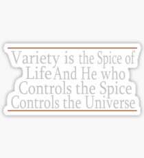 Variety Is The Spice Sticker