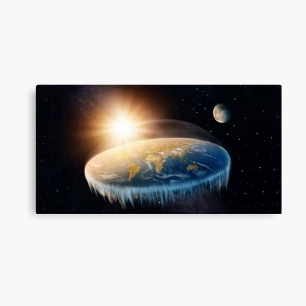 Flat Earth  Canvas Print