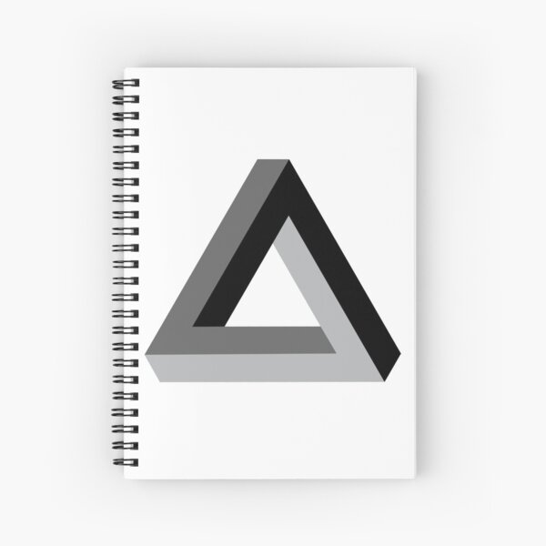 Triangle 3-d Spiral Notebook
