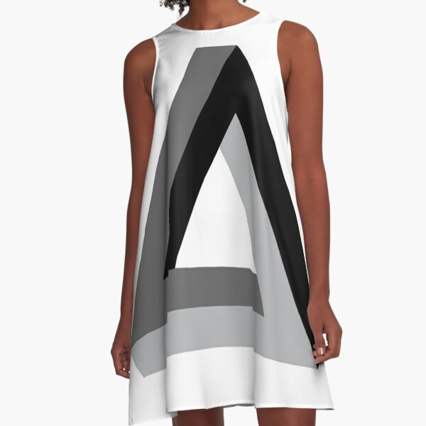 Triangle 3-d  A-Line Dress
