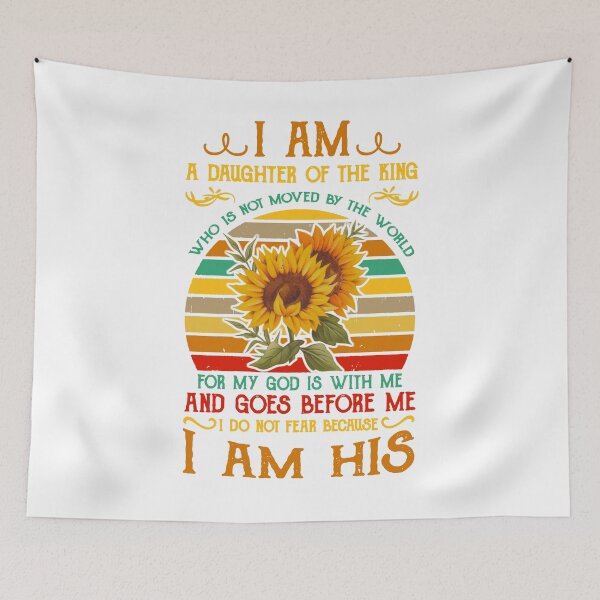 Item preview, Womens I Am A Daughter Of The King Who Is Not Moved By World Tshirt tee designed and sold by TeeBoo.