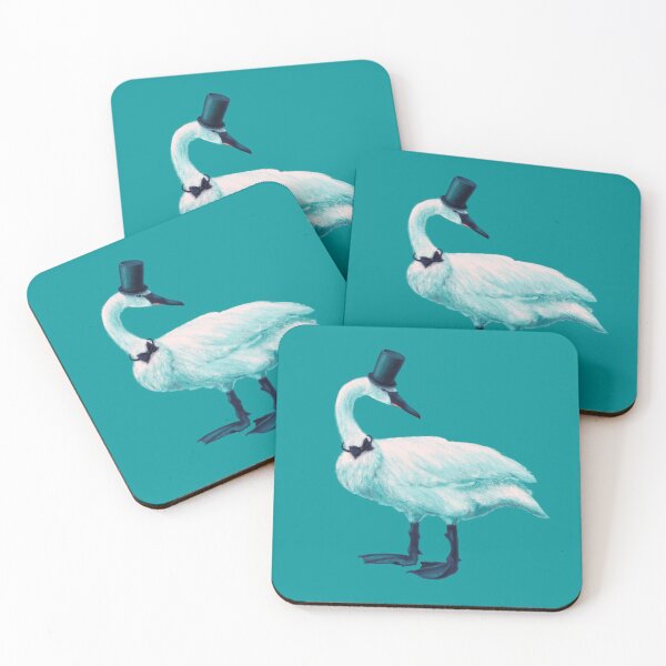Item preview, Funny Swan With Bow Tie And Top Hat designed and sold by Boriana Giormova.