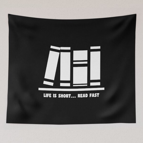 Item preview, Life Is Short Read Fast Library Books Design designed and sold by KoolMoDee.