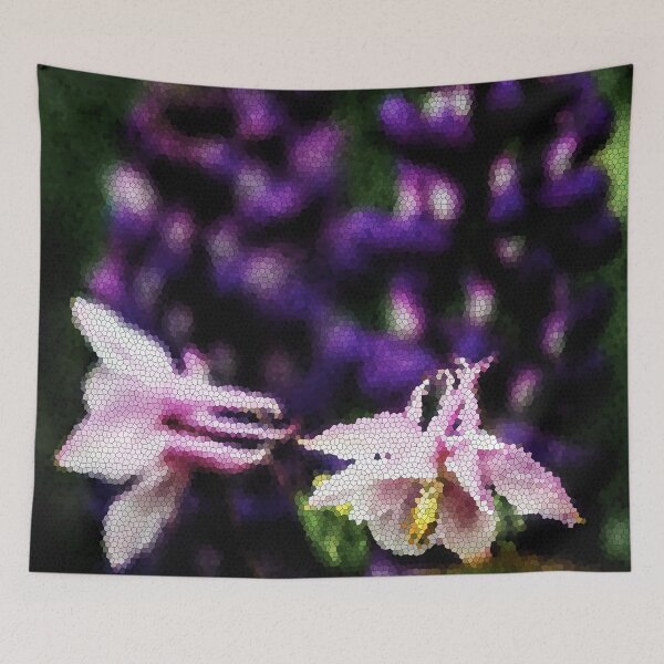 Item preview, Coarse Random Mosaic Lupin and Aquilegia AC16#3 designed and sold by Matnev110.