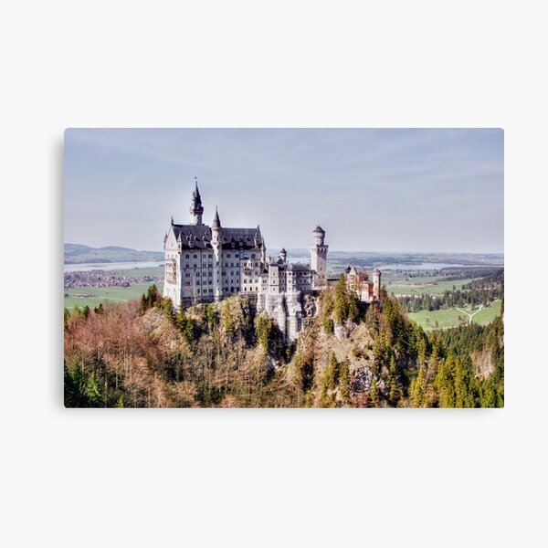 Neuschwanstein From Marienbrücke HDR Canvas Print