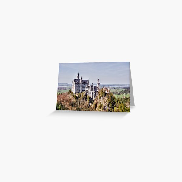 Neuschwanstein From MarienbrĂĽcke HDR Greeting Card