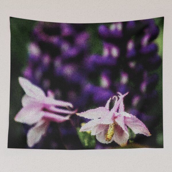 Item preview, Medium Random Mosaic Lupin and Aquilegia AC16#3 designed and sold by Matnev110.