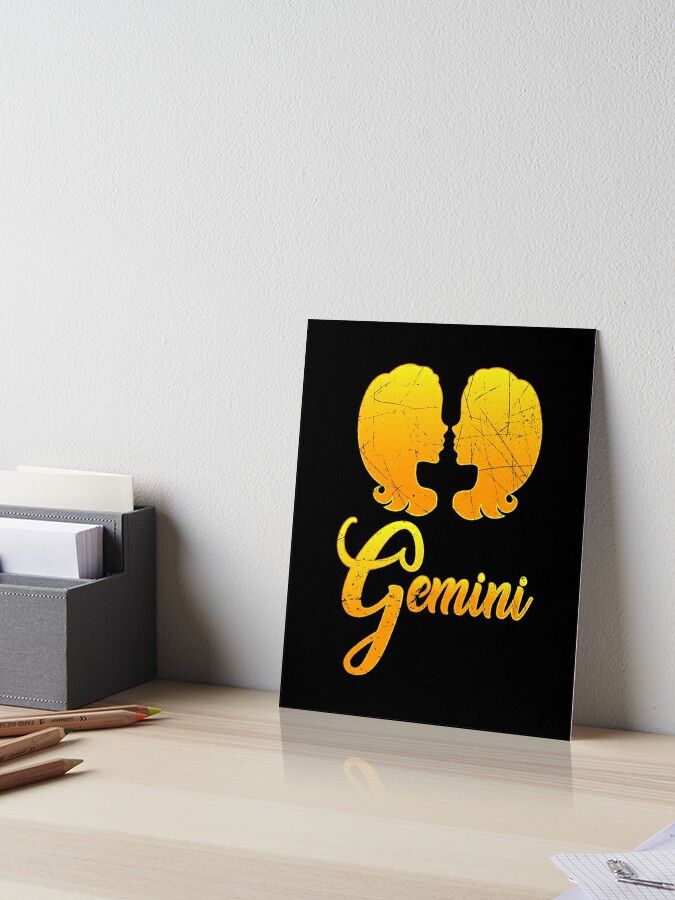 Vintage Gemini Zodiac Sign Graphic Retro Horoscope Birthday Gift