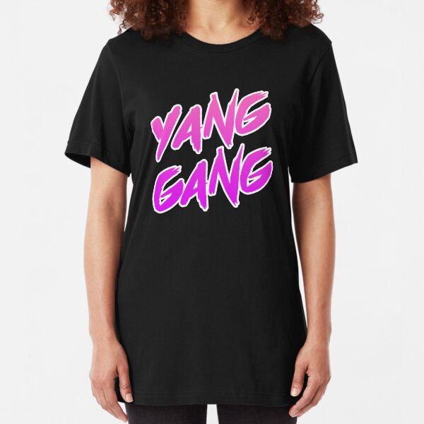 Yang Gang 2020 Pink Vaporwave Slim Fit T-Shirt