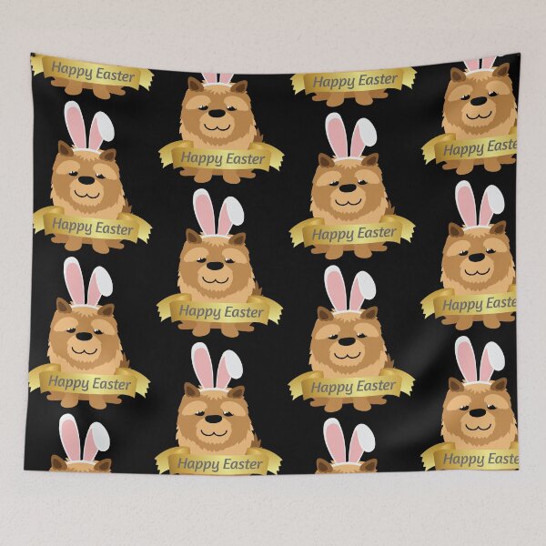 Item preview, Chow-Chow Happy Easter Bunny Ears Dog Lovers Gift designed and sold by peter2art.