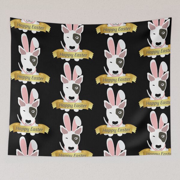 Item preview, Bullterrier Happy Easter Bunny Ears Dog Lovers Gift designed and sold by peter2art.
