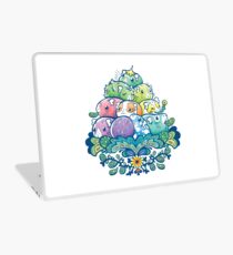 Blühender Piggy Pile Laptop Skin