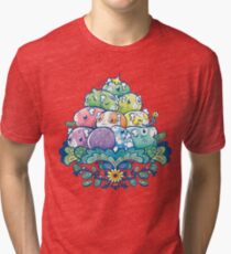 Blühender Piggy Pile Vintage T-Shirt