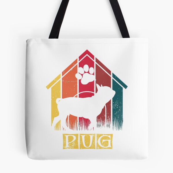 Item preview, Retro Distressed Vintage Pug Design for Dog Lovers designed and sold by Theodore Cory.