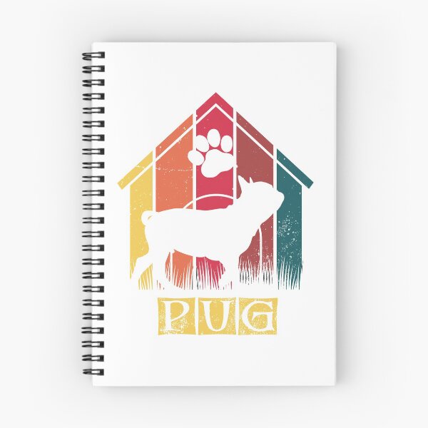 Item preview, Retro Distressed Vintage Pug Design for Dog Lovers designed and sold by Theodore Cory.